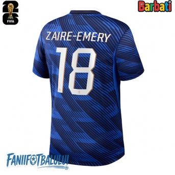 Franța Warren Zaire-Emery #18 Tricou Fotbal Replică Mondial 2026 Barbati Acasa